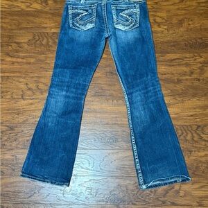Women's Silver Bootcut Jeans Twisted 31x33 A1
